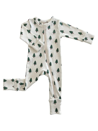 Trees Organic 2-Way Zip Romper