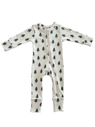 Trees Organic 2-Way Zip Romper
