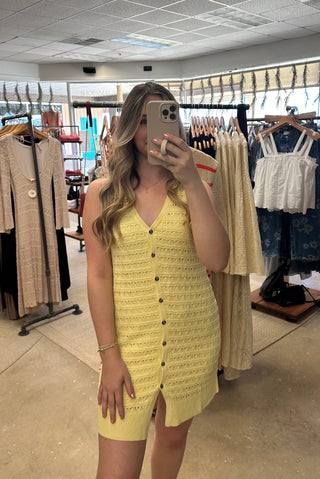 Nadina Dress- Butter Yellow
