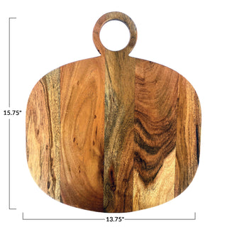 Acacia Wood Cheese/Cutting Board with Handle