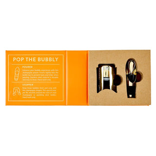 "But First, Prosecco" Book With Stopper and Pourer