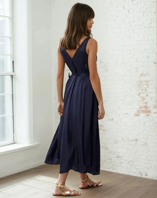 Achouak Dress Bleu Marine - FRNCH