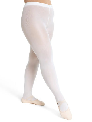 1916 Light Pink Capezio Ultra Soft Self Knit Waistband Transition Tight - L/XL