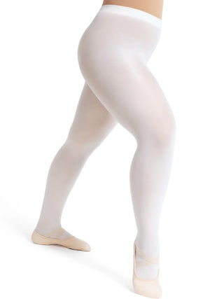1916 Light Pink Capezio Ultra Soft Self Knit Waistband Transition Tight - L/XL