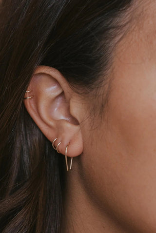 Hello Adorn Tiny Horseshoe Earrings