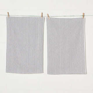 Black Glass Drying Dishtowels - Set of 2