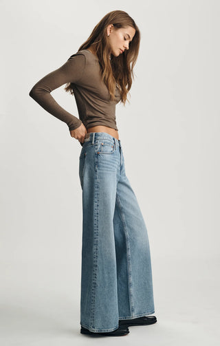 Mavi Sandy Extra Wide Jeans - Mid Used Classic Denim | Mavi