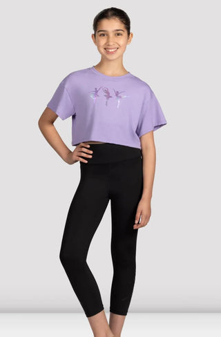 M1563C Ballerina Crop Tee- Lilac