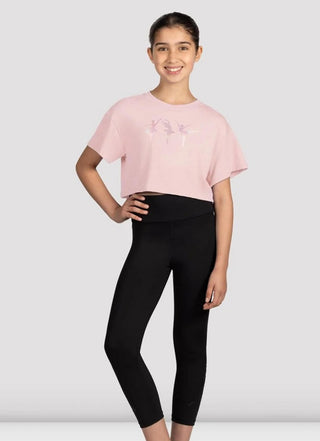 M1563C Ballerina Crop Tee- Pink