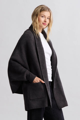 Barefoot Dreams CozyChic® Blanket Wrap - Carbon