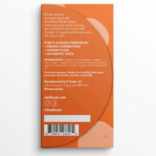 Mini Pecan Orange Spice Chocolate Bar