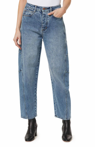 Evie Cropped Barrel Jeans - Delmar
