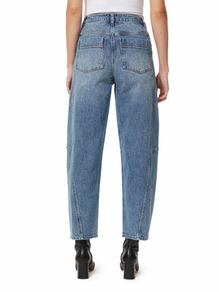 Evie Cropped Barrel Jeans - Delmar