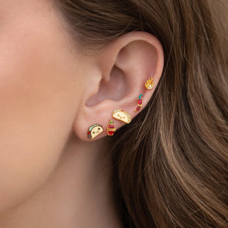 Red Hot Chili Pepper Studs- Gold