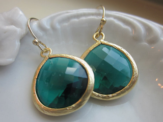Emerald Green Earrings