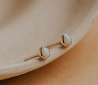 Poppy Studs / 14kt Gold / Hello Adorn