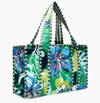 Quilted Print Tote Bag - Small