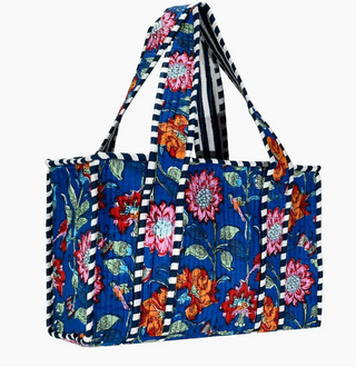 Quilted Print Tote Bag - Small