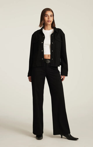 Mavi Sabrina Wide Leg Jeans / Black