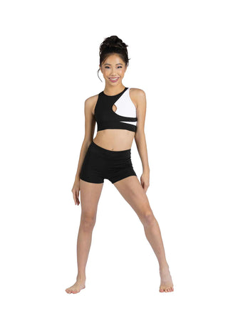 25300C Lulu Dance Top / Black & White