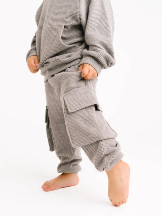 Pebble Gray Waffle Cargo Set
