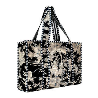 Quilted Print Tote Bag - Small