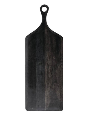 Acacia Wood Tray/Cutting Board Black