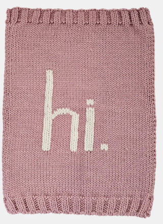 hi. Hand Knit Blanket