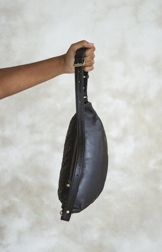 Mandrn // Atlas Woven Crossbody- Black