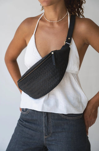 Mandrn // Atlas Woven Crossbody- Black