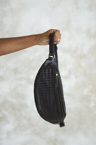 Mandrn // Atlas Woven Crossbody- Black