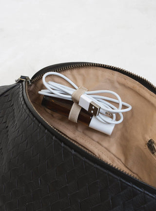 Mandrn // Atlas Woven Crossbody- Black