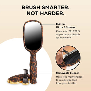 Detagnler Hair Brush For Thick Hair - Tortoise // Teleties