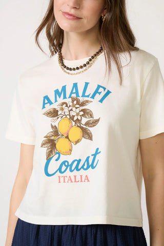 Amalfi Coast Everyday Tee - Off White // Sunny Somewhere