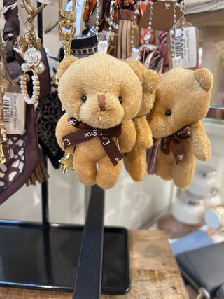 Teddy Bear Bag Charm - Brown