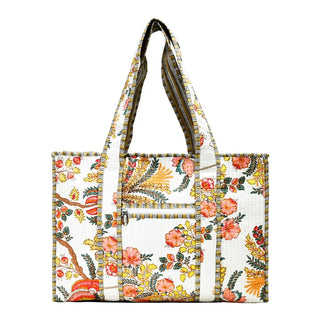 Quilted Print Tote Bag - Small