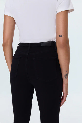 Lennon High Rise Crop Boot Jeans - Noir // Pistola