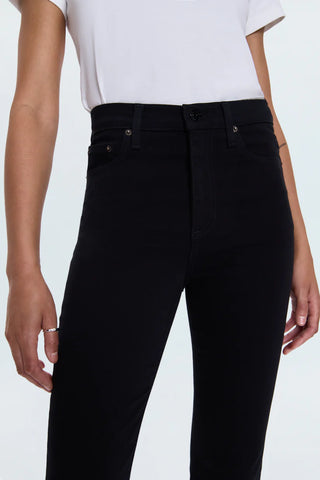 Lennon High Rise Crop Boot Jeans - Noir // Pistola