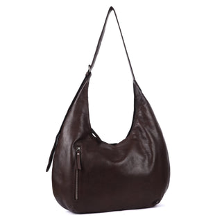 Beacon Stain-Washed Leather Shoulder Bag - Brown // Latico Leathers