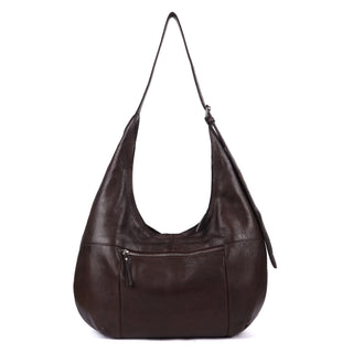 Beacon Stain-Washed Leather Shoulder Bag - Brown // Latico Leathers