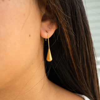 Teardrop Dangle Earring - Gold 18k PVD