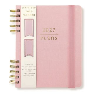 Blush 18-Month Fabric Bound Planner