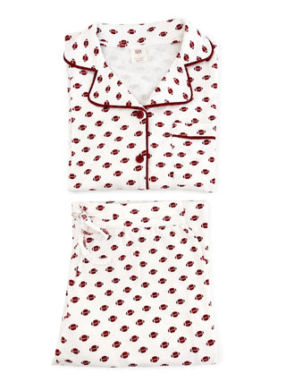 Football Organic Pointelle Women's Lounge Set