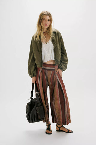 One Birdie Washed Jacket - Olive Green // Free People