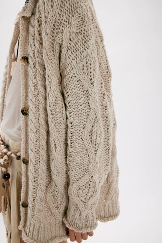 Opal Knit Cardigan - Tea // Free People
