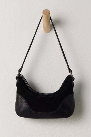 Sindy Leather Shoulder Bag - Black // Free People