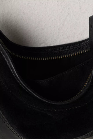 Sindy Leather Shoulder Bag - Black // Free People