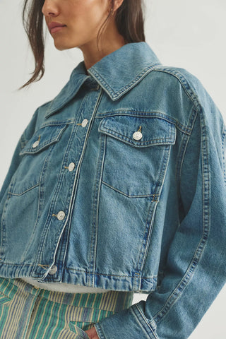 Side to Side Cropped Jacket - Riverside // Free People