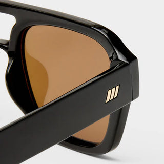 Subzero Black Polarized Sunglasses // Le Specs