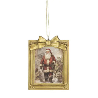 Framed Santa Ornament